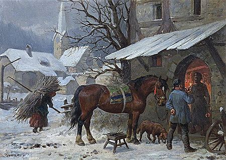 At the blacksmith's shop