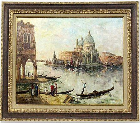 Venice with View of the Church Santa Maria della Salute