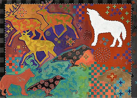"Wolves and Deer," 1994