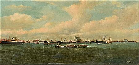 Sample artwork by Julius Stockfleth (1857 - 1935), known for marine, landscape - View similar artists and auction records
