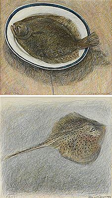 "Brill & Plate," 1985, AND "Ray," 1984 (2)