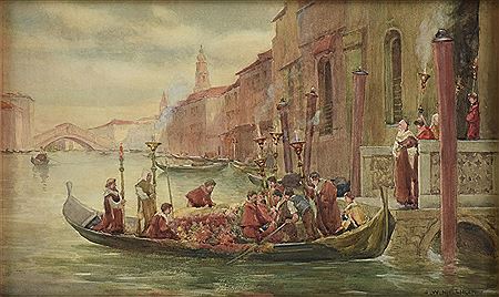 "Procession in the Bruges Canal"