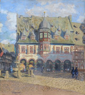 Blick auf das Kaiserworth in Goslar
