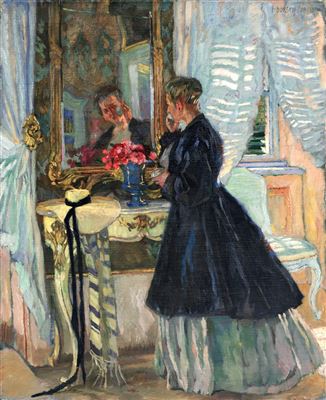 Am Spiegel. 1910s