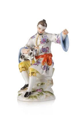"Japaner mit Hund, sitzend aus einer Serie von 20"