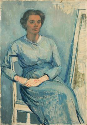 Porträt der Frau des Künstlers (Maria Dreher)