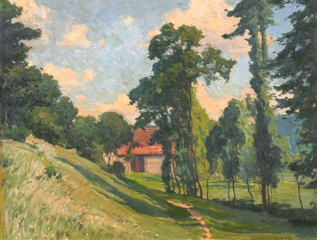 Sommerlandschaft bei Meißen (?)