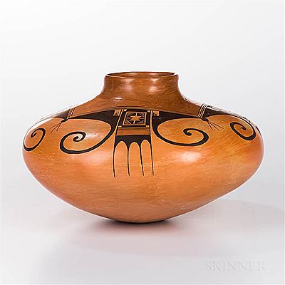 Contemporary Hopi Polychrome Seed Jar by Jean Sahme Nampeyo - Auction record, sale price, and art valuation. Compare with similar artists and explore comparable artworks.