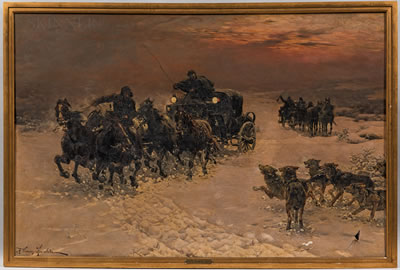 Sample artwork by Alfred von Wierusz-Kowalski (1849 - 1915), known for figure, genre and rural landscape painting - View similar artists and auction records