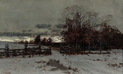 Gate, Early Winter by William Macy - Auction record, sale price, and art valuation. Compare with similar artists and explore comparable artworks.