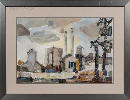 Chevy Plant by William Arthur Lewis - Auction record, sale price, and art valuation. Compare with similar artists and explore comparable artworks.