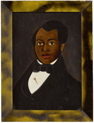 BUST PORTRAIT OF A YOUNG BLACK GENTLEMAN