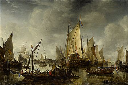 Sample artwork by Jan Abrahamsz Beerstraten (1622 - 1666), known for marine, topographical townscape painting-snowscenes - View similar artists and auction records