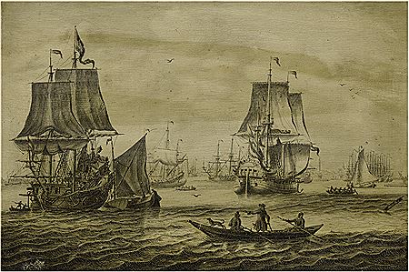 A DUTCH MAN-OF-WAR WITH A FLOTILLA OF FISHING BOATS AND OTHER SHIPS: A PENSCHILDERIJ by Adriaen Cornelisz Van der Salm - Auction record, sale price, and art valuation. Compare with similar artists and explore comparable artworks.