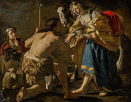 GRANIDA AND DAIFILO by Dirck Jaspersz van Baburen - Auction record, sale price, and art valuation. Compare with similar artists and explore comparable artworks.