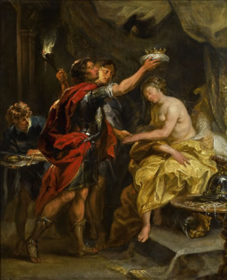 ALEXANDER THE GREAT CROWNING ROXANA