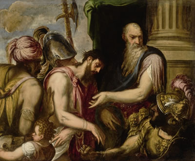 Sample artwork by Andrea Schiavone (c. 1510 - 1563), known for religious and mythology theme painting and etching - View similar artists and auction records