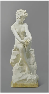 NUDE BATHER ON A ROCK