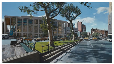 BROADWAY AND 64TH, SPRING '84 by Richard Estes - Auction record, sale price, and art valuation. Compare with similar artists and explore comparable artworks.