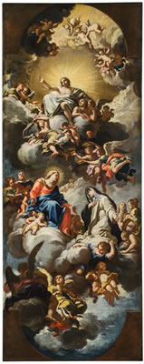 THE VIRGIN PRESENTING SAINT CATHERINE OF SIENA TO CHRIST IN GLORY