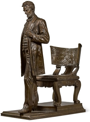 ABRAHAM LINCOLN: THE MAN (STANDING LINCOLN) by Augustus Saint-Gaudens - Auction record, sale price, and art valuation. Compare with similar artists and explore comparable artworks.