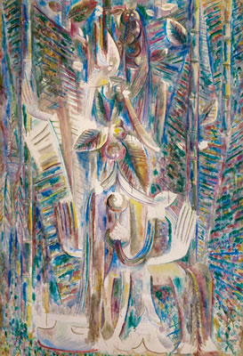 OMI OBINI by Wifredo Oscar de la Concepcion Lam - Auction record, sale price, and art valuation. Compare with similar artists and explore comparable artworks.