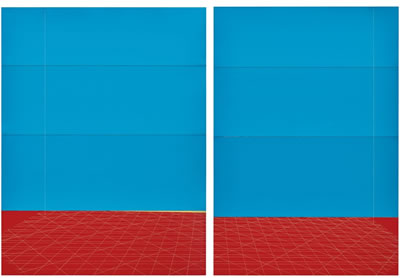 BAZOOKA JOE RED YELLOW BLUE, FRAYED CARPET (2 parts)