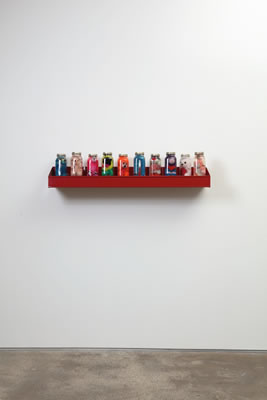 STILL LIFE: ANIMAL PRESERVE WITH RUBY RED SHELF (3 works)