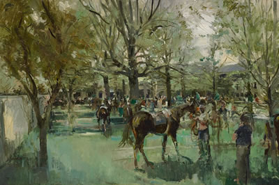IN THE PADDOCK by Tom Coates - Auction record, sale price, and art valuation. Compare with similar artists and explore comparable artworks.