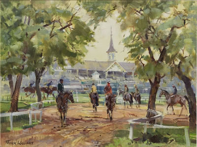 CHURCHILL DOWNS by Peter Williams - Auction record, sale price, and art valuation. Compare with similar artists and explore comparable artworks.