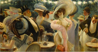 Sample artwork by Albert Paul Guillaume (1873 - 1942), known for theatre and advertising poster art, caricature, portrait painting - View similar artists and auction records