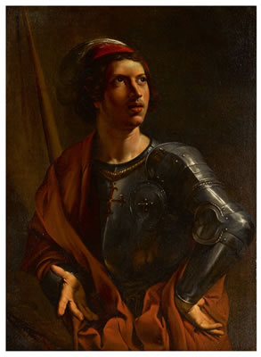 PORTRAIT OF A YOUNG MAN IN ARMOR, POSSIBLY SAINT GEORGE