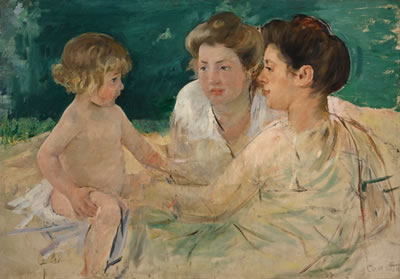 THE SUN BATH, WITH THREE FIGURES