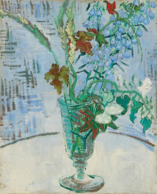 FLEURS DANS UN VERRE