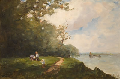ON THE BANKS OF THE SEINE