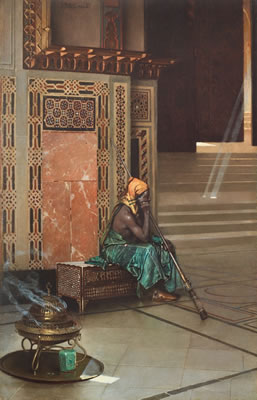 AWAITING THE PRAYER IN THE MOSQUE OF SULTAN QALAWUN