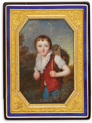 Portrait of Louis-Charles d'Orléans, Count of Beaujolais (1779-1808), dressed as a winemaker