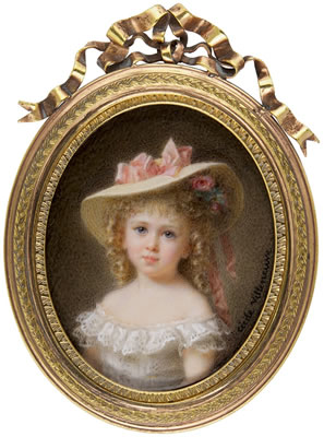 Sample artwork by Cecile Villeneuve (1824 - 1901), known for painting - View similar artists and auction records