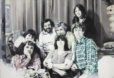 GROUP PORTRAIT IN AN INTERIOR