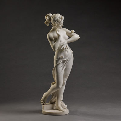 GIRL WITH A BUTTERFLY by Guglielmo Pugi - Auction record, sale price, and art valuation. Compare with similar artists and explore comparable artworks.