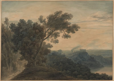 LAKE ALBANO WITH CASTEL GANDOLFO