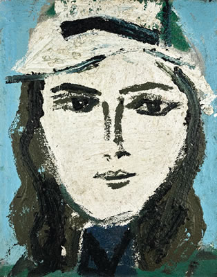 JUDITH ALLIN WITH WHITE HAT I