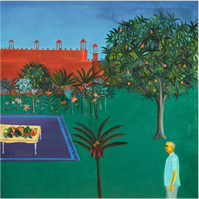 PORTRAIT OF SHRI SHANKERBHAI V. PATEL NEAR RED FORT by Bhupen Khakar - Auction record, sale price, and art valuation. Compare with similar artists and explore comparable artworks.