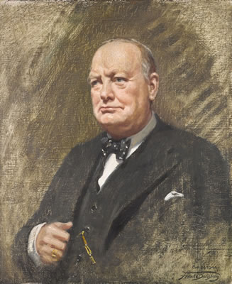 THE RIGHT HON WINSTON S. CHURCHILL O.M. C.H. MP PRIME MINISTER 1940-1945