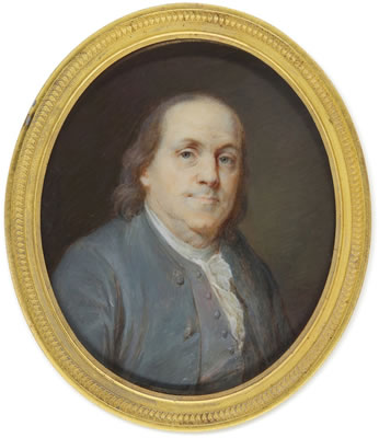 Portrait of Benjamin Franklin (1706-1790), 1786