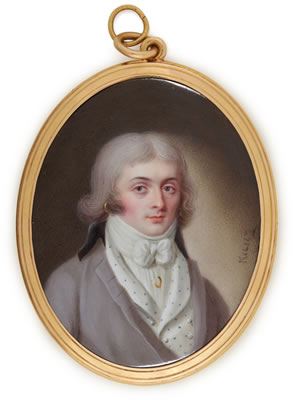 Portrait of a gentleman, circa 1800 by Carl Christian Kanz - Auction record, sale price, and art valuation. Compare with similar artists and explore comparable artworks.