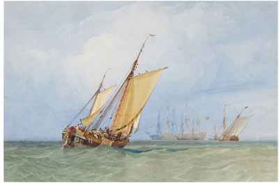 Sample artwork by Miles Edmund Cotman (1810 - 1858), known for landscape, seascape painting, coastal - View similar artists and auction records