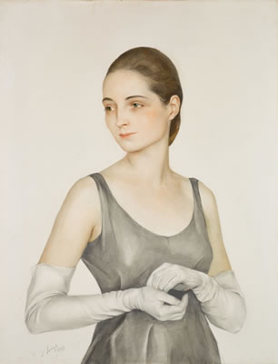 Lady in White Gloves