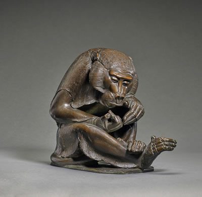 Seated Monkey, probably a Baboon