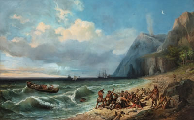 THE DEATH OF CAPTAIN COOK by Jean-Charles Remond - Auction record, sale price, and art valuation. Compare with similar artists and explore comparable artworks.